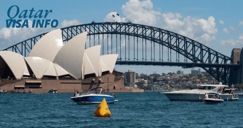 Australia visa from qatar-sydney opera house