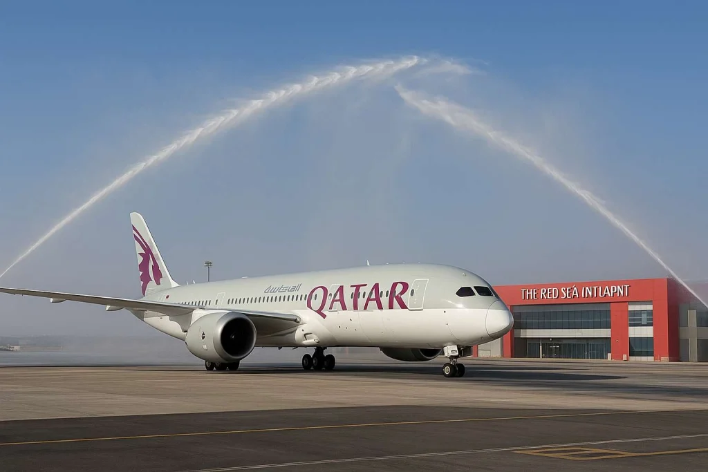 Qatar Airways Launches Inaugural Non-Stop Flights to The Red Sea Saudi Arabia